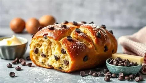 Brioche au Yaourt Grec & Pépites de Chocolat Noir